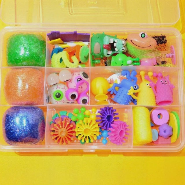 Build-A-Monster Sensory Playdough Kit, Kids Busy Box